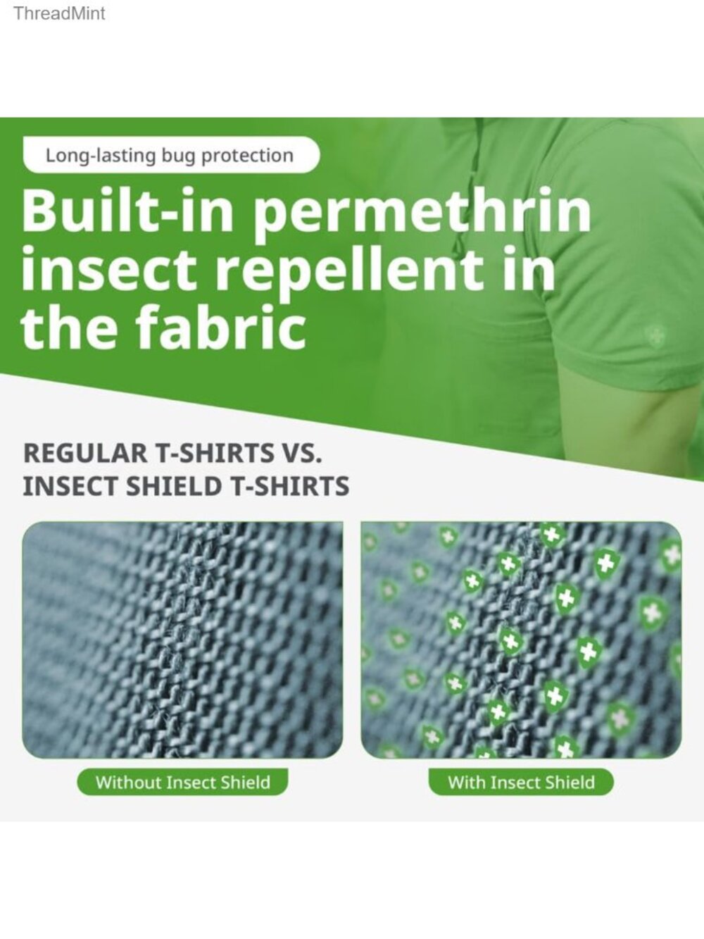 Men's Long Sleeve Field Shirt UPF 30+ Insect Repellent Outdoor - Picture 2 of 6